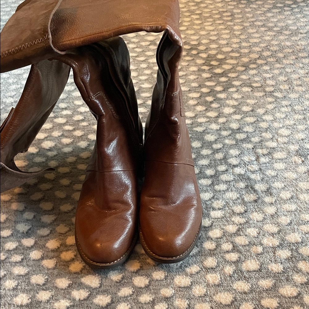 Nine West Brown Over the Knee Boots